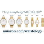 Maxi Crystal Womens Watch - Interchangeable Genuine Leather Band - Large Easy To Read Watch With Second Hand For Women, Nurses, Teachers Moms