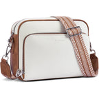 Crossbody Purses For Women Vegan Leather Travel Anti Theft Bags Guitar Strap Shoulder Purse With Built In Wallet