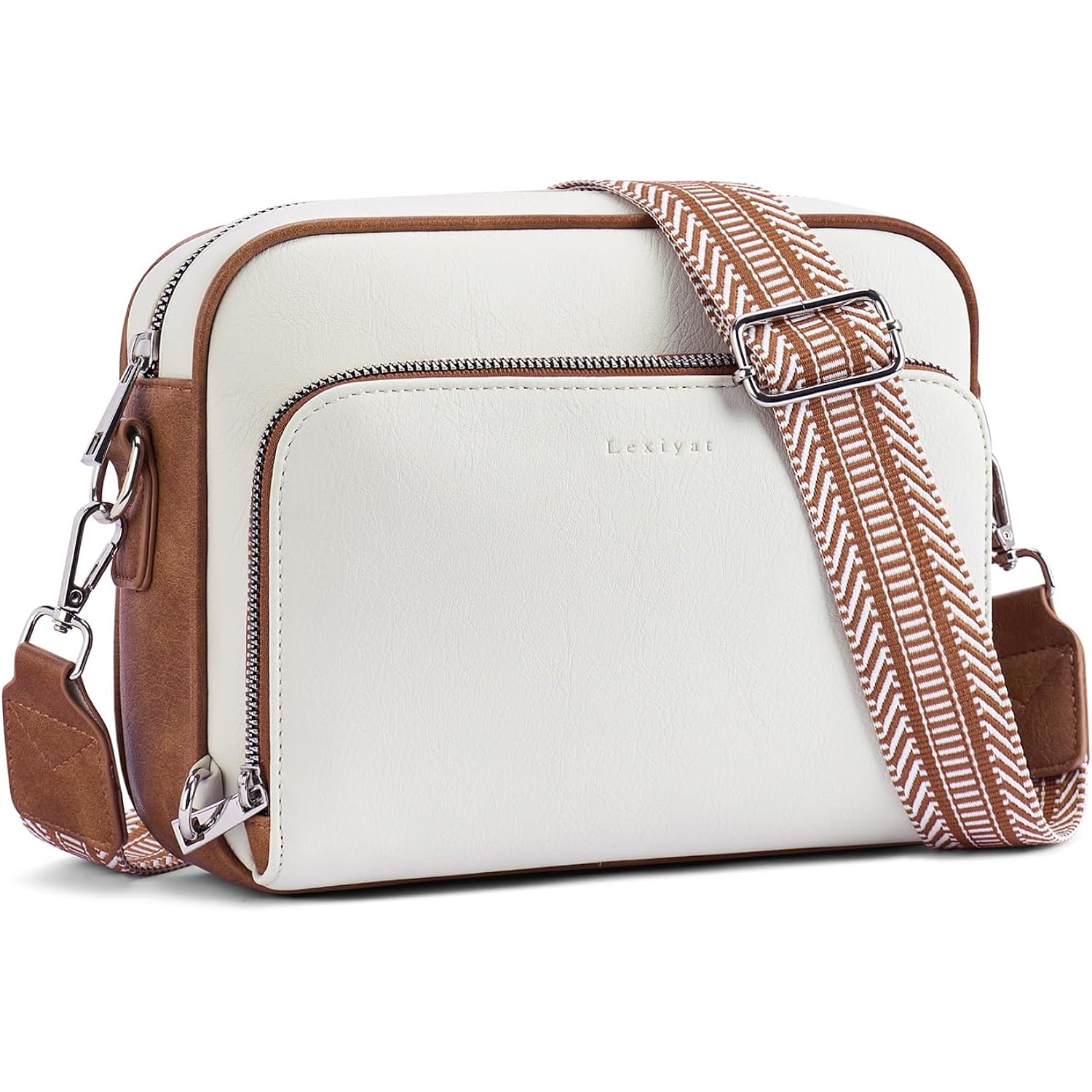 Crossbody Purses For Women Vegan Leather Travel Anti Theft Bags Guitar Strap Shoulder Purse With Built In Wallet