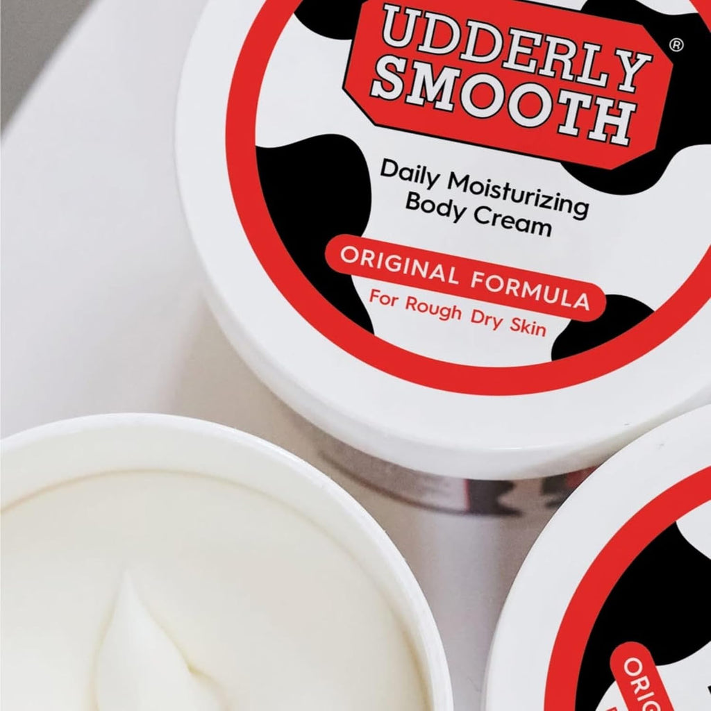 Udderly Smooth Hand (2 Oz) & Body Cream (12 Oz) Bundle, Daily Moisturizer To Hydrate Dry Or Rough Skin, Dermatologist Tested, 3 Items Total