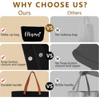 Lamyba New Mom Gifts, Mama Bag Tote with Makeup Bag, Cool Gifts for Mom to be/Expecting Mom