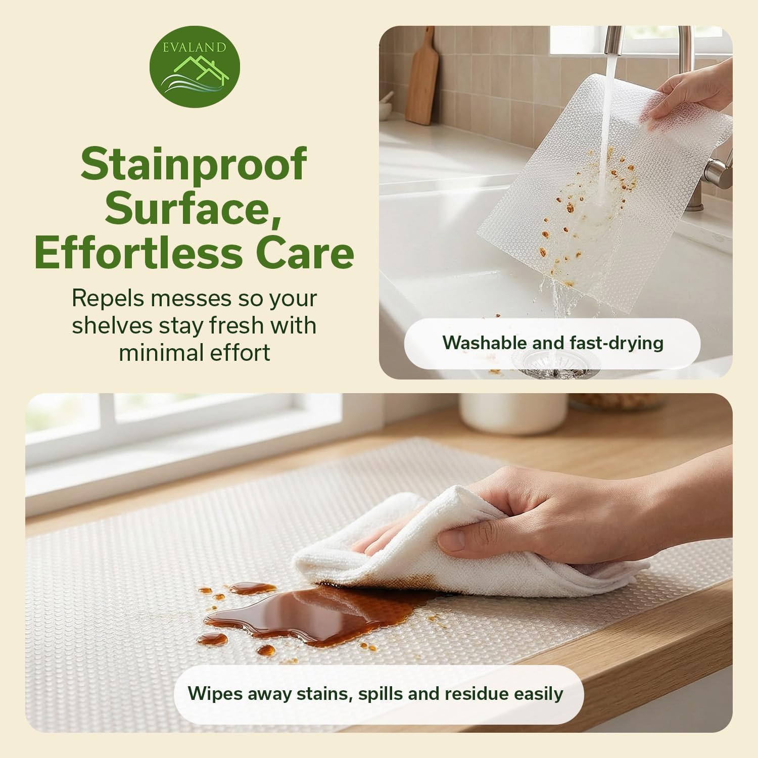Shelf Liners For Kitchen Cabinets Non-Adhesive 17.7" X 33 Ft Clear Drawer Liner Non Slip, Washable Cabinet Liner, Waterproof Shelf Liners For Cabinets, Refrigerator Bathroom Pantry - Thickened