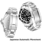 Illimite Melting Automatic Watches For Men Japanese Miyota 8215 Self-Winding Mechanical Movement Watch Waterproof Stainless Steel Art Surrealist Wrist Watches Pea001