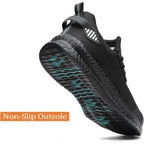 Steel Toe Shoes For Men And Women Comfortable Lightweight Work Safety Shoes Puncture Proof Slip Resistant Indestructible Sneakers Construction Work Utility