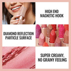 Oulac Moisturizing Pink Lipstick for Women - Tinted Lip Balm with Shimmmer, Lightweight Lip Makeup, Nourishing & Hydrating Formula, Vegan & Gluten Free, PG03 Pink Jewel