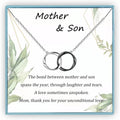 Sereney Sterling Silver Mother Day Gift for Mom, Mom Gift from Son, Mother Daughter Necklace as Giift for Daughter Mommy, Mothe r Son Necklace as Mommy Birthday, Mama Present from Daughteer