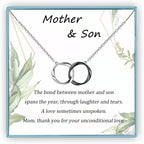 Sereney Sterling Silver Mother Day Gift for Mom, Mom Gift from Son, Mother Daughter Necklace as Giift for Daughter Mommy, Mothe r Son Necklace as Mommy Birthday, Mama Present from Daughteer