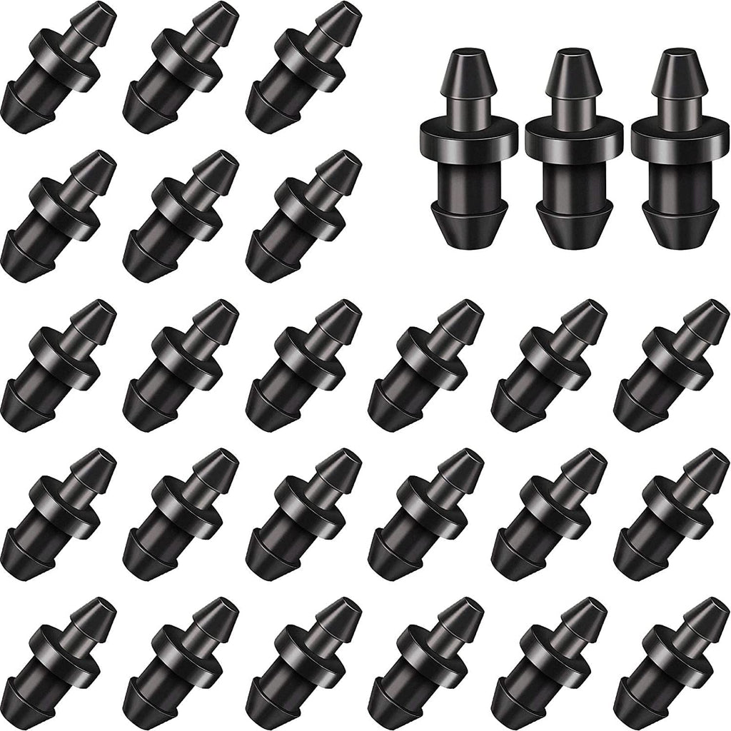 60 Pieces Drip Irrigation 1/4" Barbed Tubing End Plugs,Barbed Connectors End Cap For Drip Or Sprinkler Systems