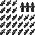 60 Pieces Drip Irrigation 1/4" Barbed Tubing End Plugs,Barbed Connectors End Cap For Drip Or Sprinkler Systems