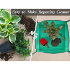 Plant Repotting Mat For Indoor Plants Potting Soil Mix, Waterproof Plant Repotting Tray, Potting Mat Gardening Tray For Indoor Potting Succulents Cactus Orchid Pots, Garden Gift(26.8"X26.8")