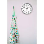 Sharp Atomic Analog Wall Clock - 12" Silver Brushed Finish Sets Automatically- Battery Operated Easy To Read Use: Simple, Style Fits Any Decor