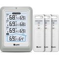 Indoor Outdoor Thermometer Wireless, 4.5 Inch Display Digital Hygrometer Thermometer Temperature Humidity Monitor With 330Ft Range Sensor And Adjustable Backlight