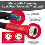 Pocket Hose 50 Ft Silver Bullet 2.0 Expandable Garden Hose W/Turbo Shot Nozzle, As Seen On Tv, Lead-Free, Solid Aluminum Connectors, Easy On/Off Valve, Kink-Free, Leak-Proof