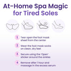 Foot Peeling Mask (6 pairs) Exfoliating Foot Mask for Dry Cracked Feet with Lavender & Shea Butter, Dead Skin & Callus Remover for Feet, Exfoliating Socks for Women & Men, One Size Fits Most