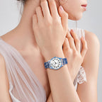 Avaner Women's Stretch Band Watches: Ladies Boho Printed Elastic Strap Easy Reader Analog Quartz Bangle Wrist Watch