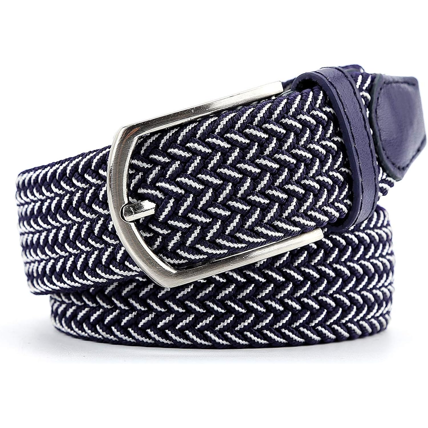 Braided Canvas Woven Elastic Stretch Belts For Men/Women/Junior With Multicolored