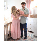 Maternity Dress Baby Shower - 2025 Photoshoot Pregnancy Summer Floral Maxi Off Shoulder Casual Dress