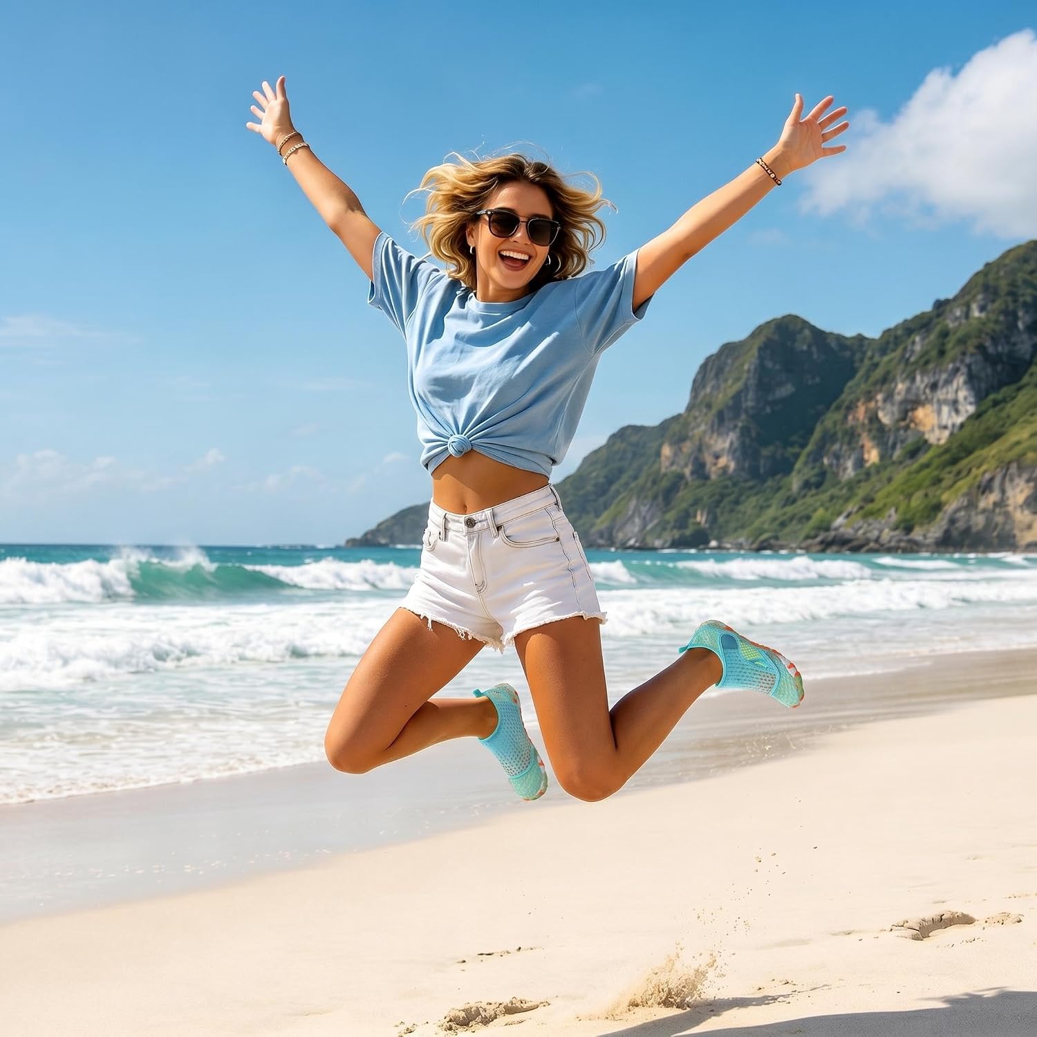 Swim Water Shoes For Women Men Quick Dry Barefoot Aqua Sneakers Shoe For Beach Hiking Diving Boating River Outdoor Water Sports