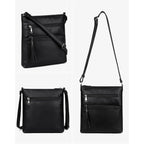 MASINTOR Crossbody Purses for Women, Multi Pocket Casual Crossbody Bag, Adjustable Strap Shoulder Bag with Tassel