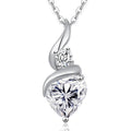 Mothers Day Gifts for Mom, Moissanite Necklaces for Women, 925 Sterling Silver Necklace with Birthstone, Ideal Anniversary Present or Birthday Christmas Valentine Jewelry Gift for Woman Wife Her Girlfriend
