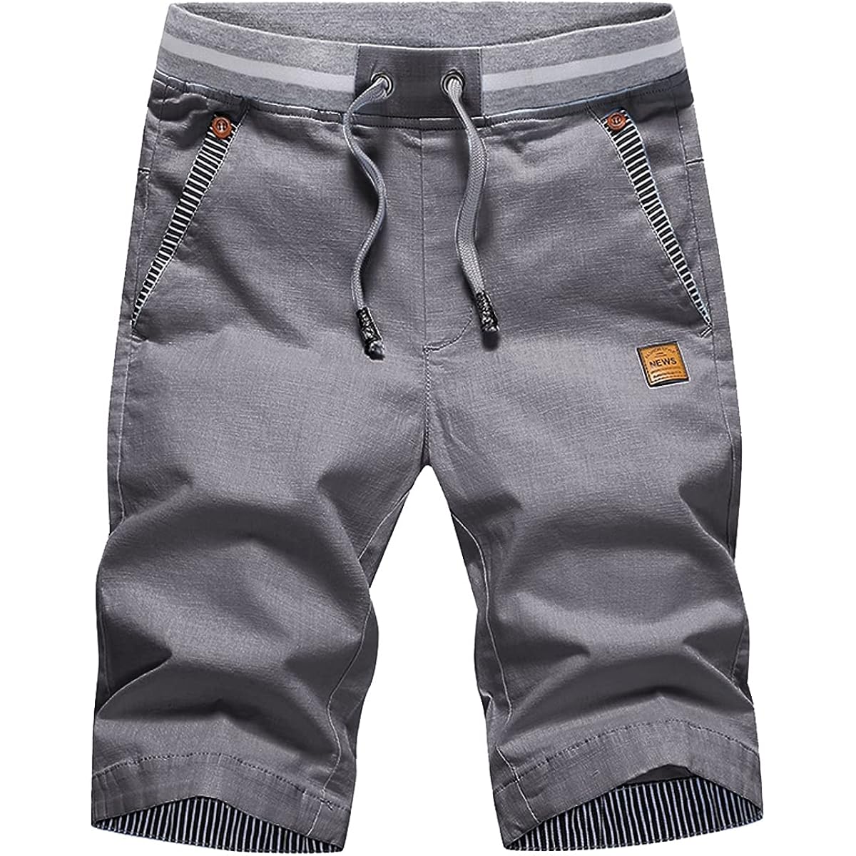 Tansozer Men'S Shorts Casual Classic Fit Drawstring Summer Beach Shorts With Elastic Waist And Pockets