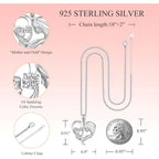 1st Mothers Day Gift for New Mom 925 Sterling Silver Mother Child Necklace as First Mothers Day Gifts for Pregnant Daughter Wife