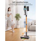 Cordless Vacuum Cleaner, 650W 55Kpa 70Mins Vacuum Cleaners For Home, Upgraded Stick Vacuum With 3.3Ft Extendable Hose, Led Touch Screen, Wall Charging Station, Auto Mode For Carpet Pet Hair Hard Floor
