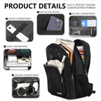 Black Backpack For Men, School Backpack For Boy Teens | 15.6 Inch Laptop Back Pack With Reinforced Straps