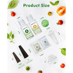 166Pcs Hydroponics Pods Kit Compatible With Aerogarden | 40 Sponges, 40 Baskets, 40 Domes, 40 Pod Labels, 600Ml A&B Nutrients, Tweezer, Grow Anything Supplies For Most Brands