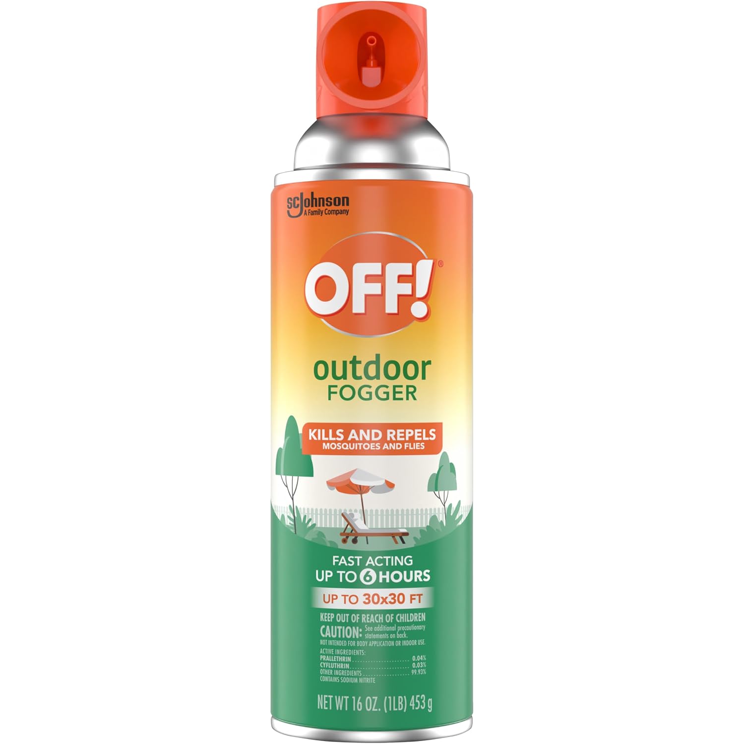 Off! Outdoor Insect & Mosquito Repellent Fogger, Backyard Pretreat, Kills & Repels Insects In An Up To 900 Sq, Ft, Area, 16 Oz (Pack Of 2)