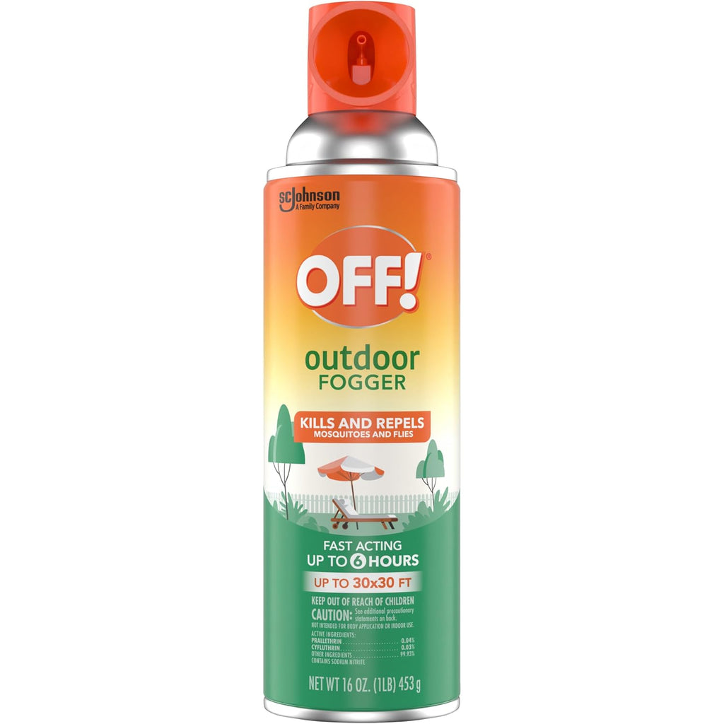Off! Outdoor Insect & Mosquito Repellent Fogger, Backyard Pretreat, Kills & Repels Insects In An Up To 900 Sq, Ft, Area, 16 Oz (Pack Of 2)