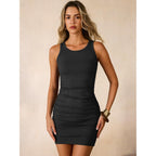Anrabess Women Summer Tank Dress Ribbed Knit Fitted Bodycon Sleeveless Basic Cocktail Party Vacation Mini Dresses 2026
