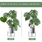 12 Pack 16 Inch Metal Plant Support Stakes For Outdoor Plants And Flowers | Peony Cages And Supports, Flower Stakes, Includes 15 Pcs Twist Ties, Sturdy, Rust-Proof, Easy To Install, Durable