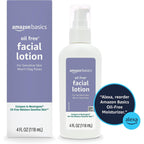 Amazon Basics Oil-Free Facial Moisturizer For Sensitive Skin, Fragrance Free, Non-Comedogenic, 4 Fluid Ounce (Previously Solimo)