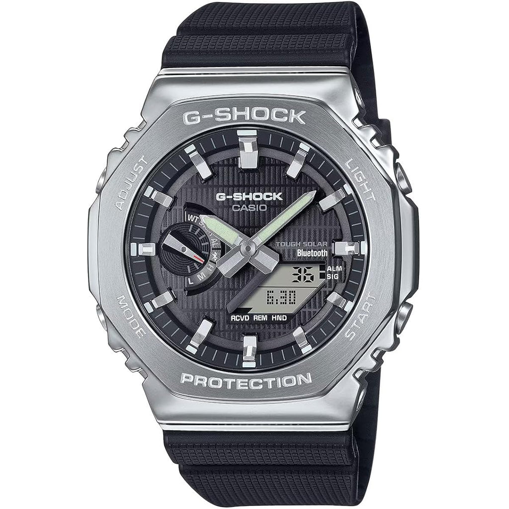 G-Shock Casio G-Steel Solar Connected Black Dial Black Resin Strap Watch - Gbm2100-1A