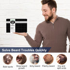 MALE GOD Beard Kit, Beard Growth Kit w/Natural Ingredients Beard Oil & Balm & Comb, Beard Growth Oil w/4X Thickening Biotin, Chrismtas | Anniversary | Birthday Gifts for Men Him Husband Boyfriend, Dad