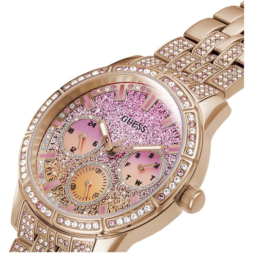 Guess Ladies Sport Multifunction Duotone Crystal 40Mm Watch