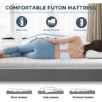 Japanese Futon Floor Mattress, 100% High Density Comfortable Foam, 3.5" Thicken Foldable Mattress Tatami Mat Sleeping Pad, Ideal For Comfort And Support, Kids Floor Lounger Pillow Bed Sofa (Twin）