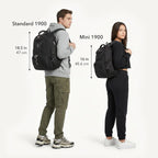 Swissgear 1900 Scansmart Laptop Backpack, Fits Most 17-Inch Laptops, Tsa-Friendly Lay-Flat Design, Rfid Protection, And Tablet Pocket, Black, 31L, 18.5-Inch