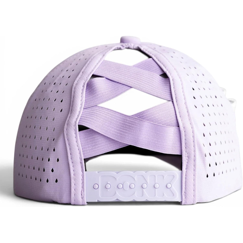 Ladies 6 Panel Unstructured Open Back Golf Hat - Snapback - Tee Holder With Tees & Bill Magnet With Ball Marker
