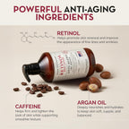 Rosen Apothecary Anti-Aging Retinol Body Lotion For Crepey Skin, Caffeine Firms & Tightens Aging Skin, Boosts Collagen, Restores Youthful Glow, 480Ml