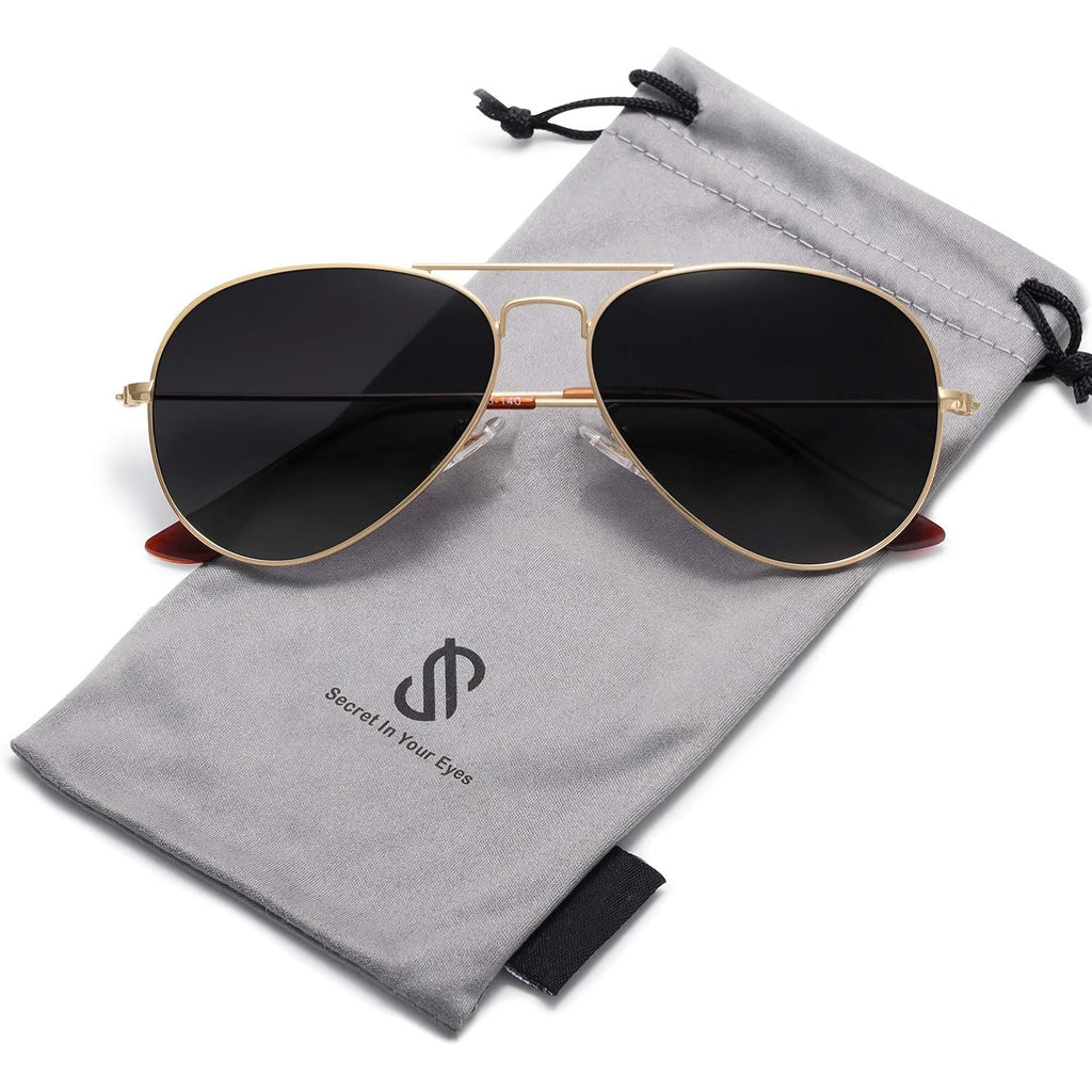 SOJOS Polarized Aviator Sunglasses for Men Women Classic Vintage Retro Style SJ1054 Gradient Grey