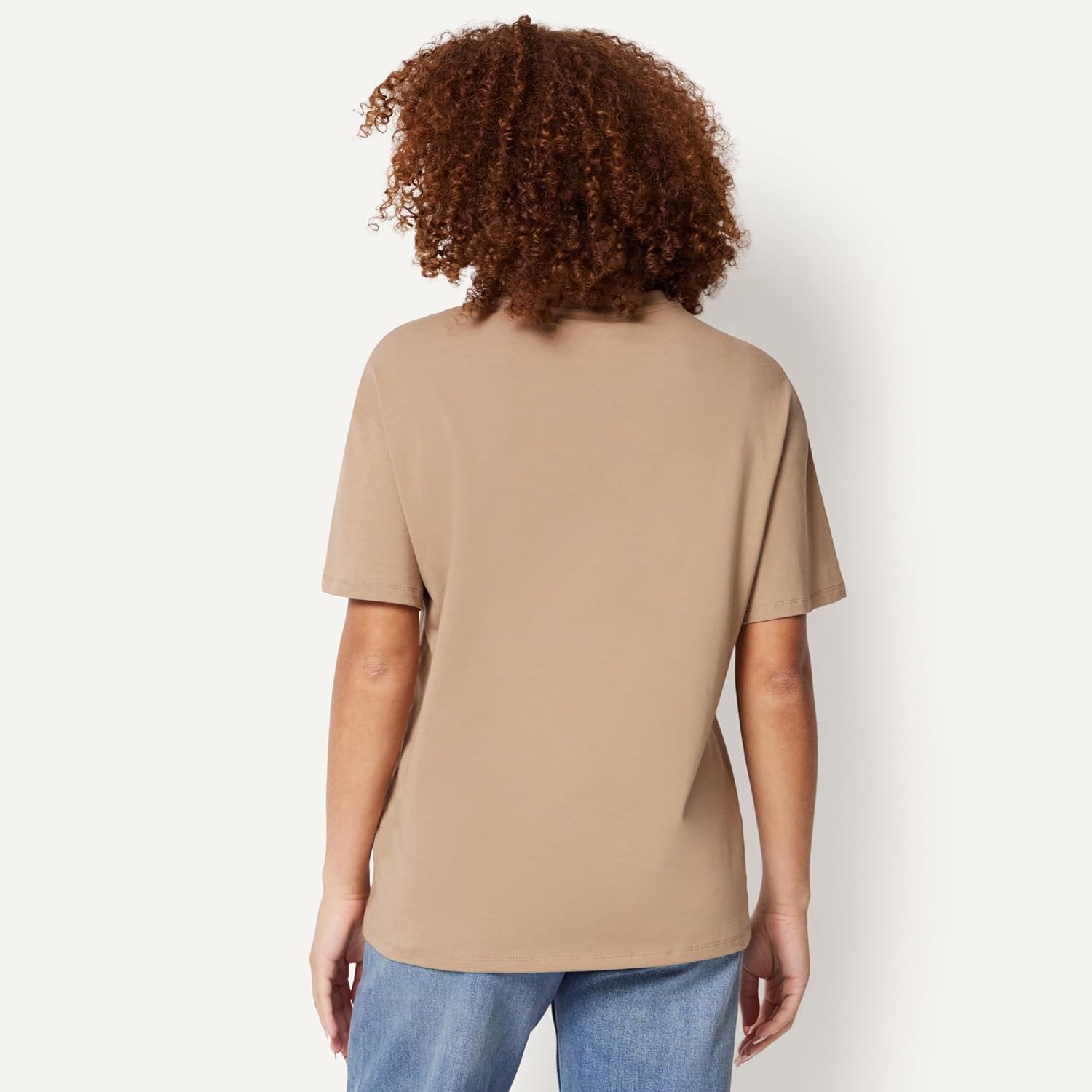 Amazon Essentials Women's Oversized-Fit Short Sleeve Crewneck Shirt