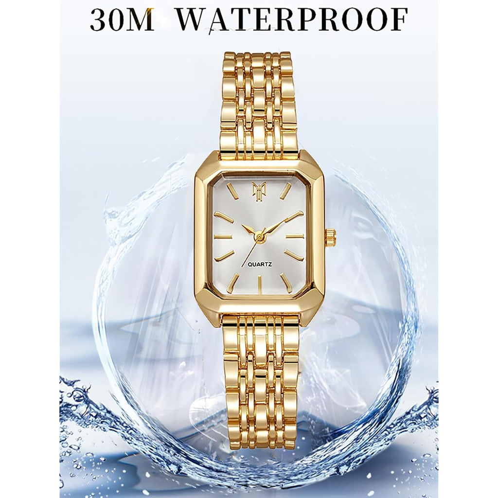 Bestkang Watches For Women Wrist Watches Steel Strap Womens Watch Casual Fashion Simple Square Quartz Wristwatch