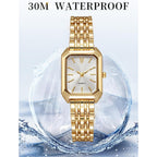 Bestkang Watches For Women Wrist Watches Steel Strap Womens Watch Casual Fashion Simple Square Quartz Wristwatch