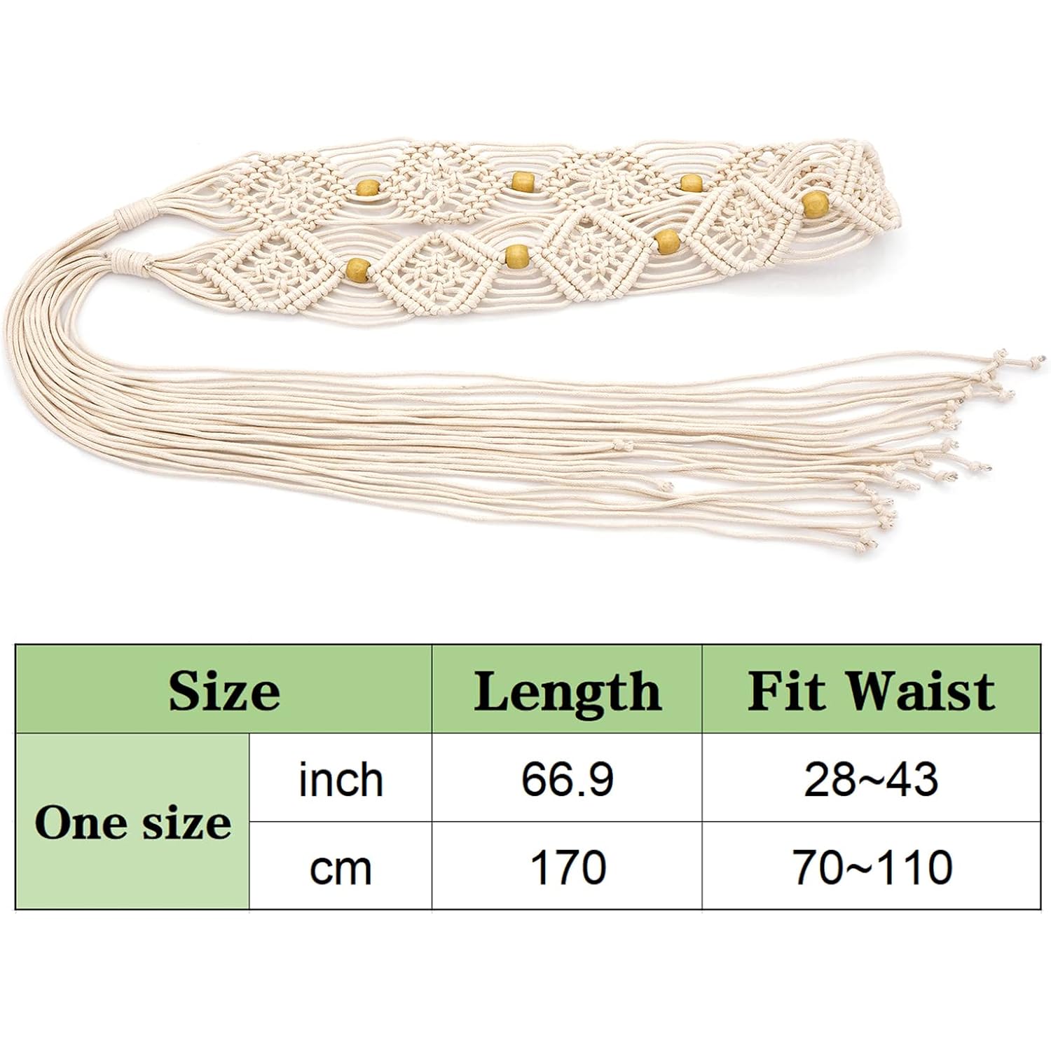 Suyi Boho Braid Belt for Women Bohemian Woven Waist Belts for Dress