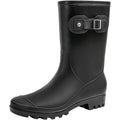 Women'S Mid Calf Rain Boots Waterproof Fashion Garden Shoes Anti-Slipping Rainboots For Women Comfortable Insole Light Rain Shoes