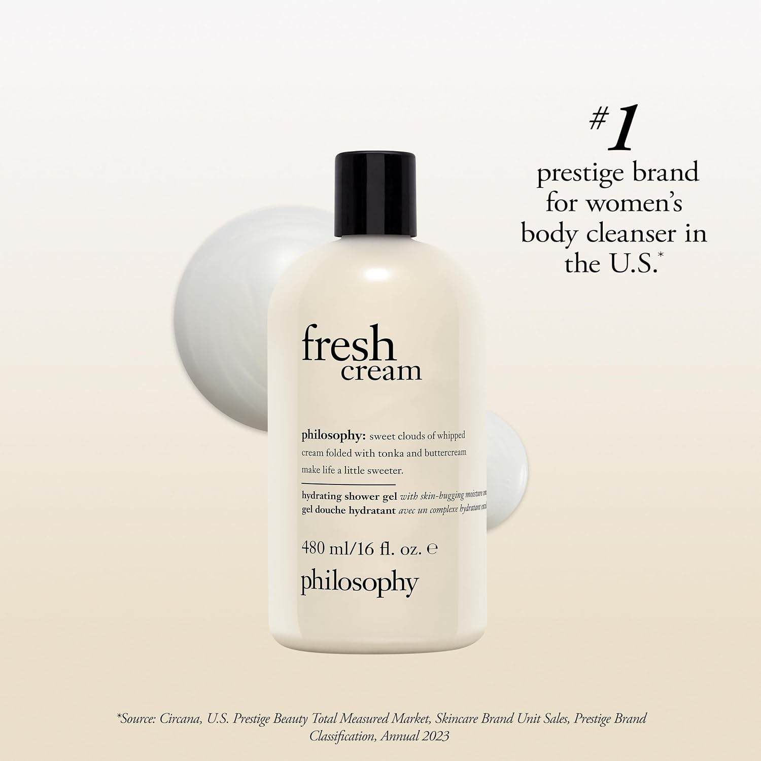 Philosophy Fresh Cream Shower Gel - With Notes Of Vanilla, Whipped Cream & Tonka Bean