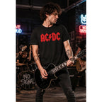 Tstars Ac/Dc Jagged Logo Band Power Up Tee For Men For Those About To Rock N Roll Shirt T-Shirt