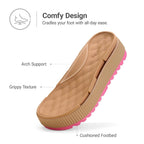 Dream Pairs Women'S Platform Water Sandals Adjustable Lightweight Waterproof Summer Beach Wedge Chunky Sandals